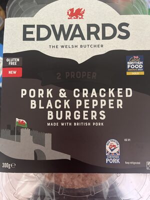 Pork and black pepper burger