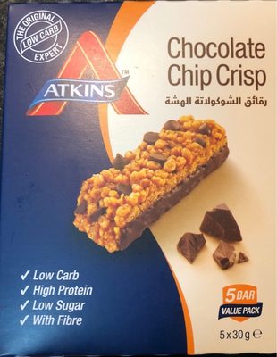 Chocolate chip crisp front packaging