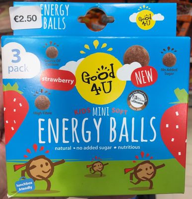 Kids Mini Soft Energy Balls Fraise