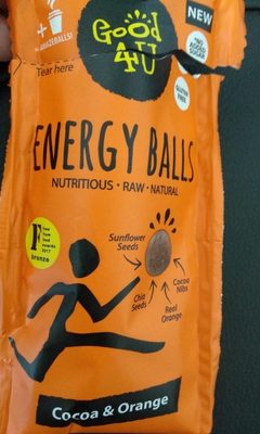 Energy balls cocoa & orange