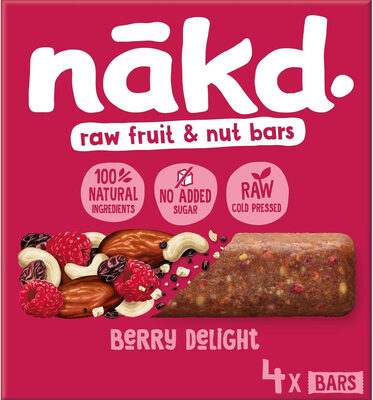 Berry Delight Bars front packaging