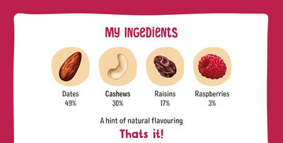 Berry Delight Bars ingredients label