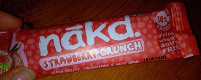 Nakd fraise crunch front packaging
