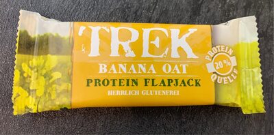 Trek glutenfreibanana oat protein flapjack gluten-free delicious