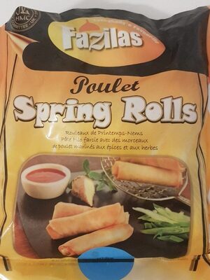 Poulet Spring Rolls front packaging