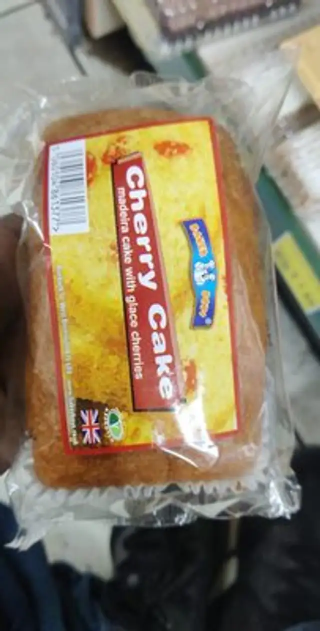 Cherry cake front packaging