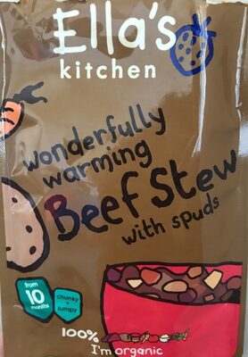 Wonderfully warming Beefstew with spuds front packaging
