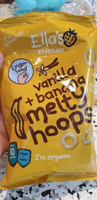 Ella's Kitchen Melty Hoops Banana and Vanilla 20G
