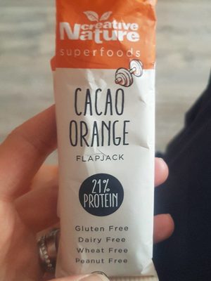 Cacao orange flapjack