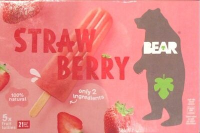 BEAR Strawberry Fruit Lollies