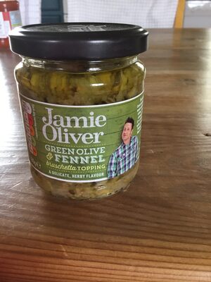 Green olive and fennel bruschetta