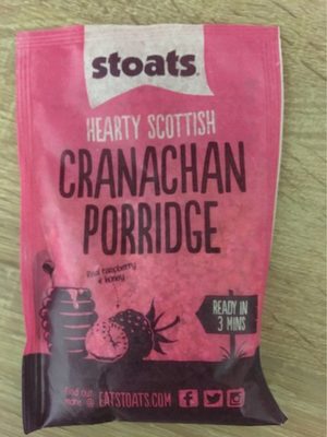 cranachan porridge front packaging