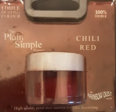 Edible Dusting Colour Chili Red front packaging