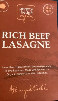 Beef lasagne