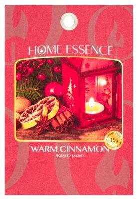 Scented Sachet, warm cinnamon front packaging