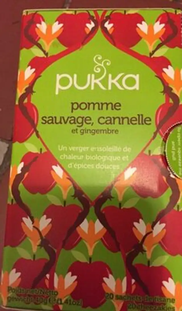 Infusion Pomme Sauvage, Cannelle Et Gingembre Bio front packaging