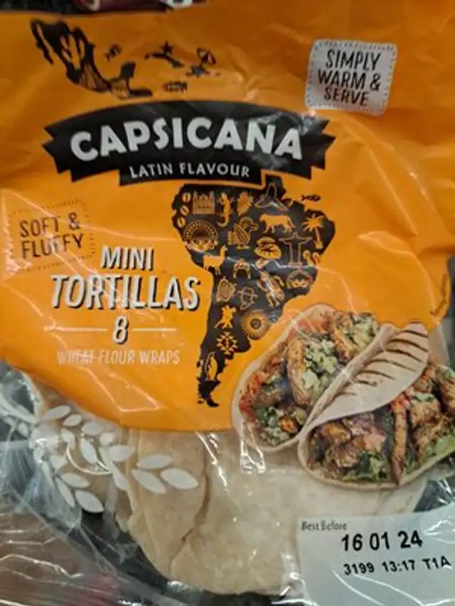 Mini Tortillas front packaging
