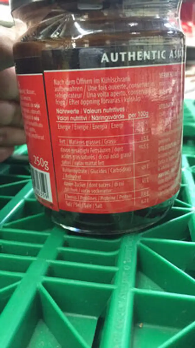 Hoi Sin Sauce imp nutrition facts table