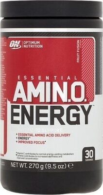 Essential Amino Energy Fruit Fusion Flavour front packaging