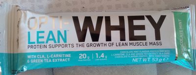 Opti-lean Whey Bar, Chocolate Mint