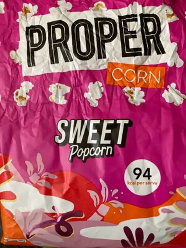 Proper Corn Sweet Popcorn front packaging