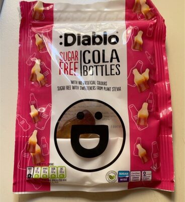 Cola bottles front packaging