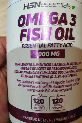 Omega 3 fish oil front packaging