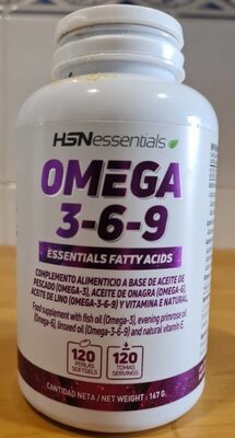 Omega 3-6-9 front packaging