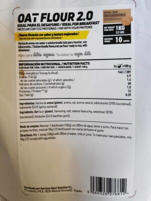 Harina de avena snickerdoodle