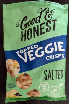 Popped veggie crisps Salted