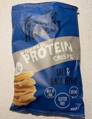 Popped Protein Crisps Salt & Black Pepper