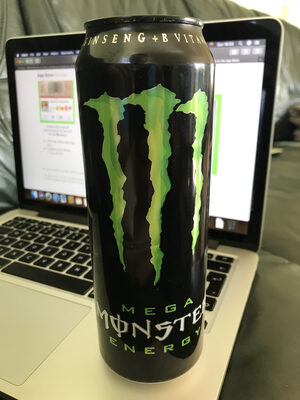 Mega Monster Energy Drink front packaging
