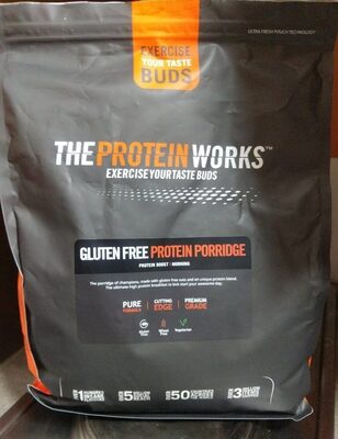 Protein porridge front packaging