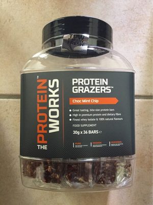 Protein Grazers Choc Mint Chip front packaging