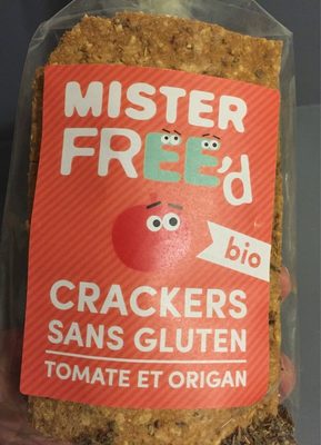 Crackers tomates et origan front packaging