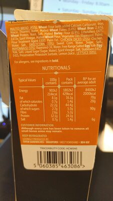 Chicken Sweet Corn & Iceberg Lettuce on Malted Granary front packaging