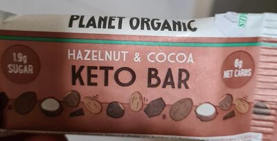 Hazelnut&cocoa keto bar