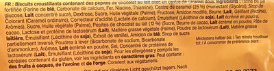 twix cookies caramel ingredients label