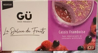 Délice de fruit cassis framboise