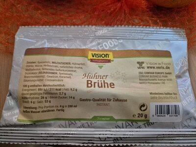 Hühner Brühe front packaging