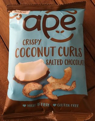 Crispy Coconut Curls front packaging
