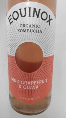 Pink grapefruit and guava organic kombucha