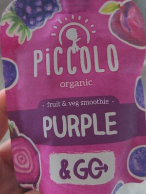Fruit and veg smoothie purple front packaging