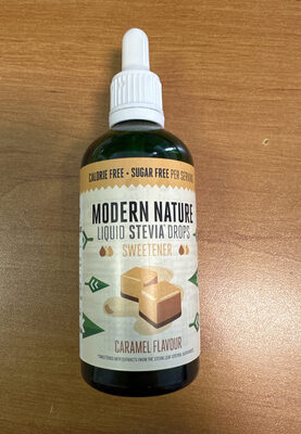 liquid stevia drops caramel flavour