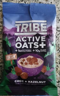 ACTIVE OATS+ Choc + Hazelnut front packaging
