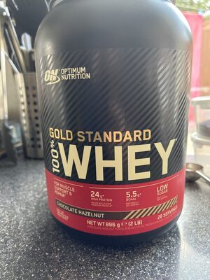 Gold Standard 100% Whey Chocolate Hazelnut front packaging