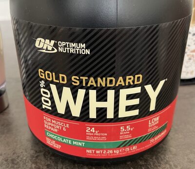 Gold Standard 100% Whey front packaging