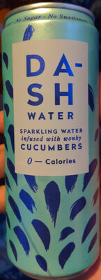 Sparkling water infused with wonky cucumbers