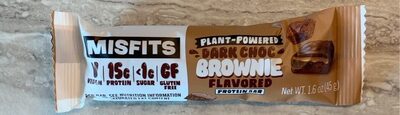 Misfits dark chocolate brownie protein bar