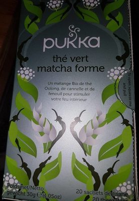 Thé vert matcha forme
